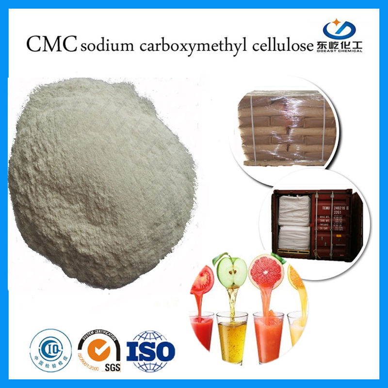 White CMC Food Grade , High Purity Sodium Carboxymethyl Cellulose CMC