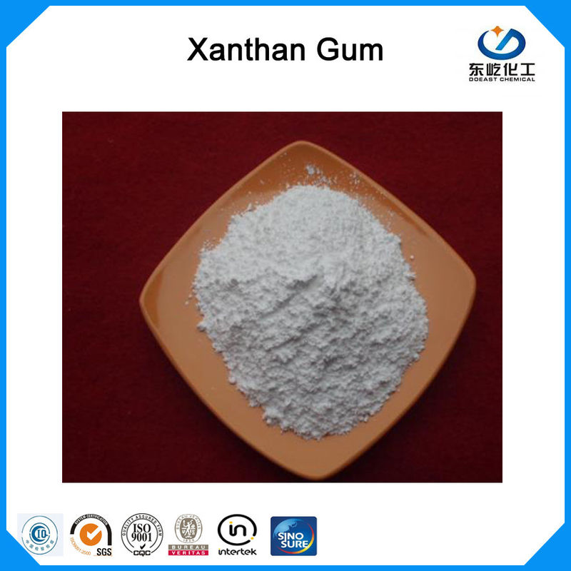 Food Additives Xanthan Gum Polymer Corn Starch Raw Material 99% Purity
